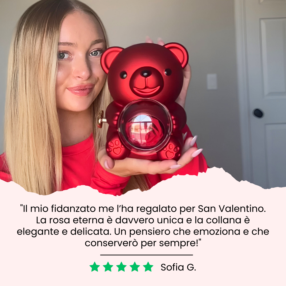 Giorely™ Collana di Cuori & Orso Amore